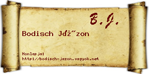 Bodisch Jázon névjegykártya