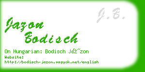 jazon bodisch business card